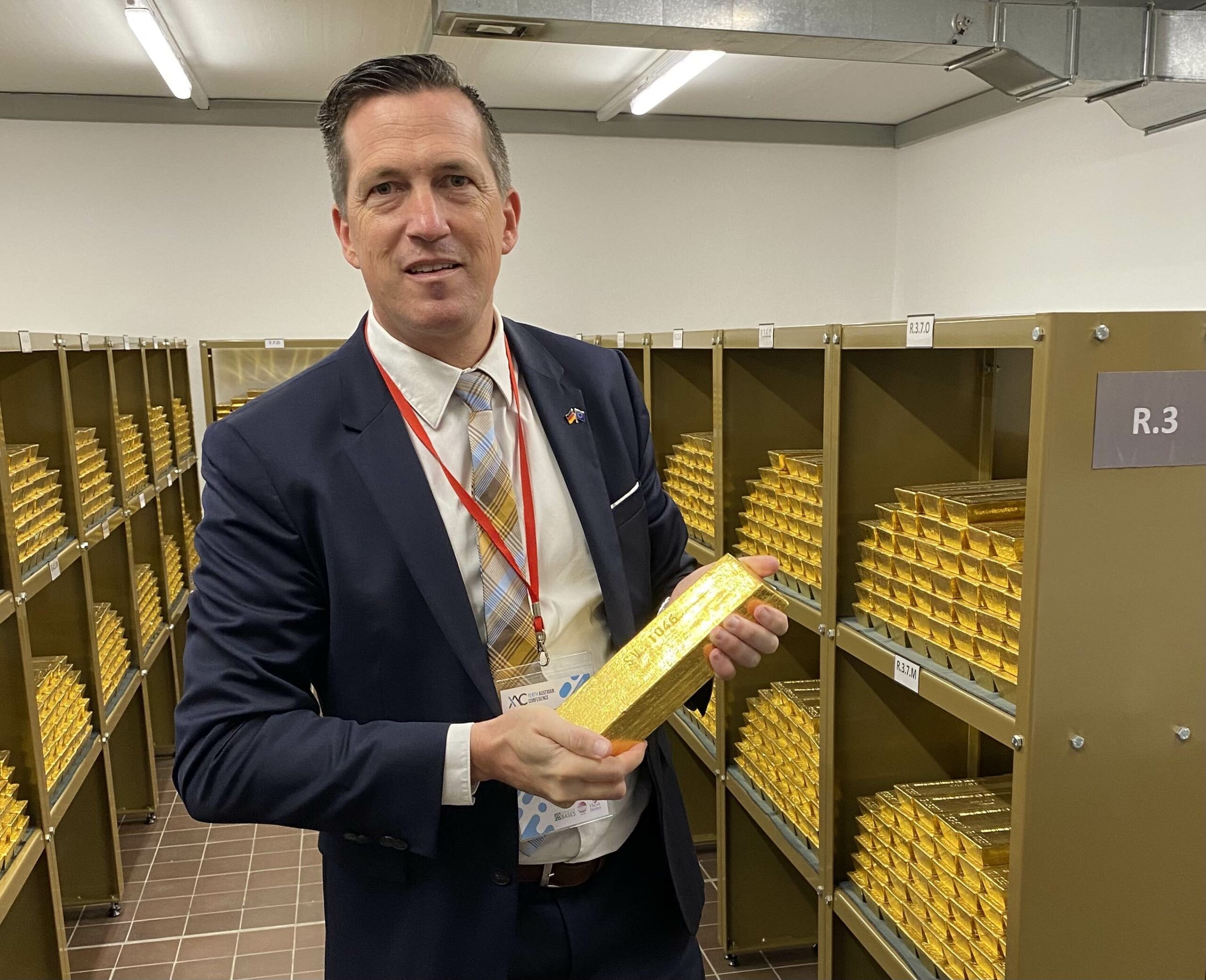 Besuch der Österreichischen Nationalbank und der Goldreserven im Goldtesor Wien. Foto: Presse EWS, Senator h.c. Marco Scherbaum