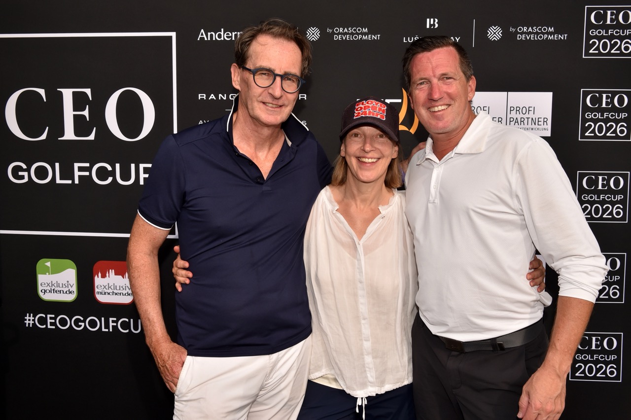 CEO Golfcup 2026_Jürgen Mayer, Yvonne Wirsing, Marco Scherbaum
