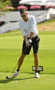 CEO Golfcup 2026_Abschlag Senator h.c. Marco Scherbaum, CEO HEALTH FOR ALL®_exklusiv-münchen.de